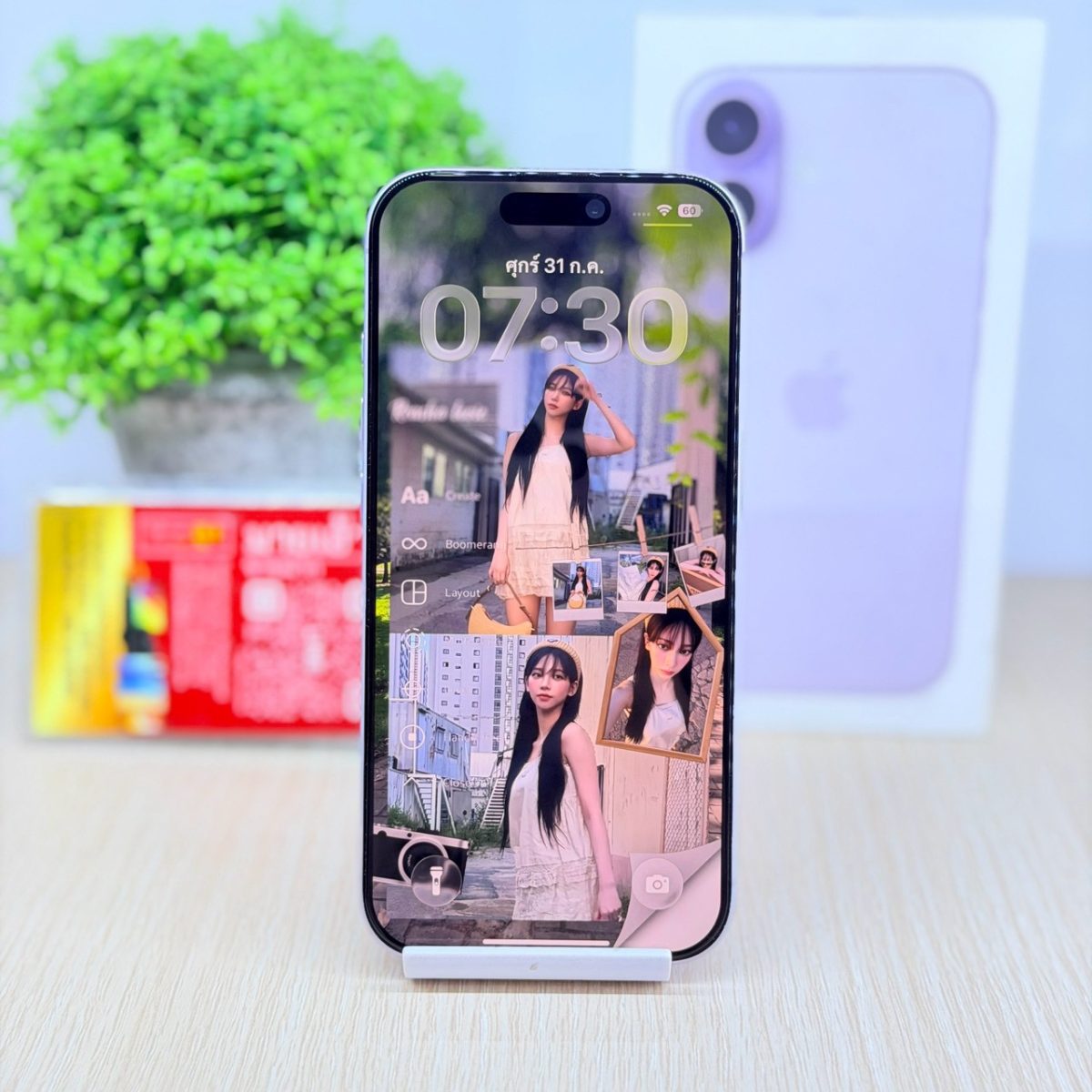 โทรศัพท์มือถือ iPhone 17 256GB/ZP สีม่วง รูปที่ 1