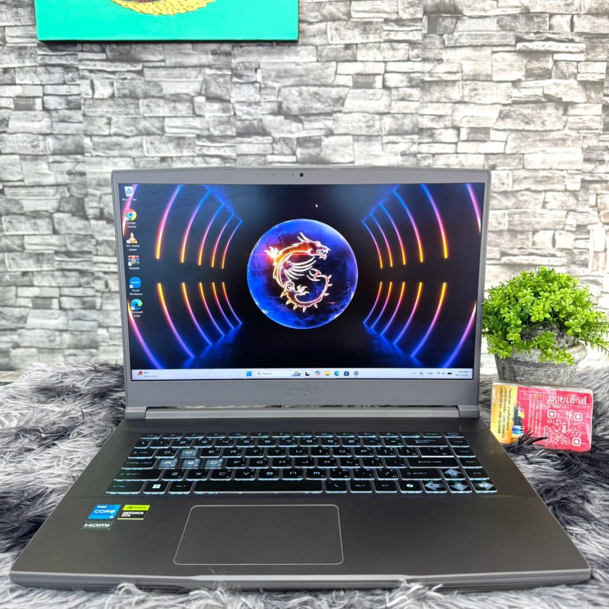 Notebook MSI Thin 15 (i5-Gen13+RTX2050) รุ่น B13UCX-1610TH รูปที่ 1