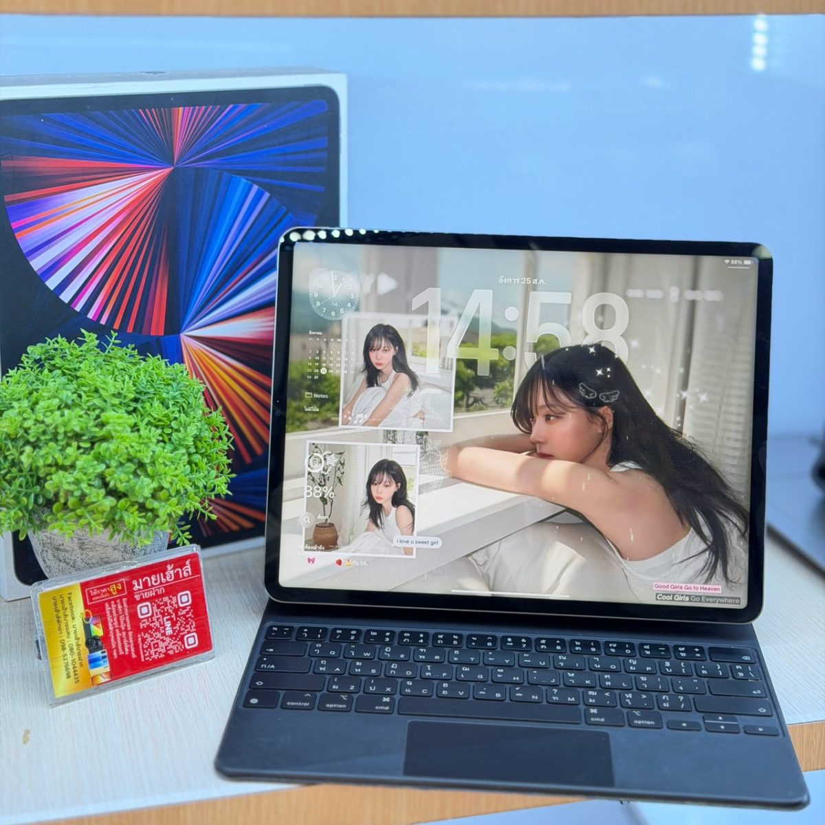 iPad Pro 12.9 นิ้ว Gen 5 (M1) 128GB/TH WiFi + Apple Magic Keyboard for iPad Pro 12.9-inch (4th Gen) รูปที่ 1