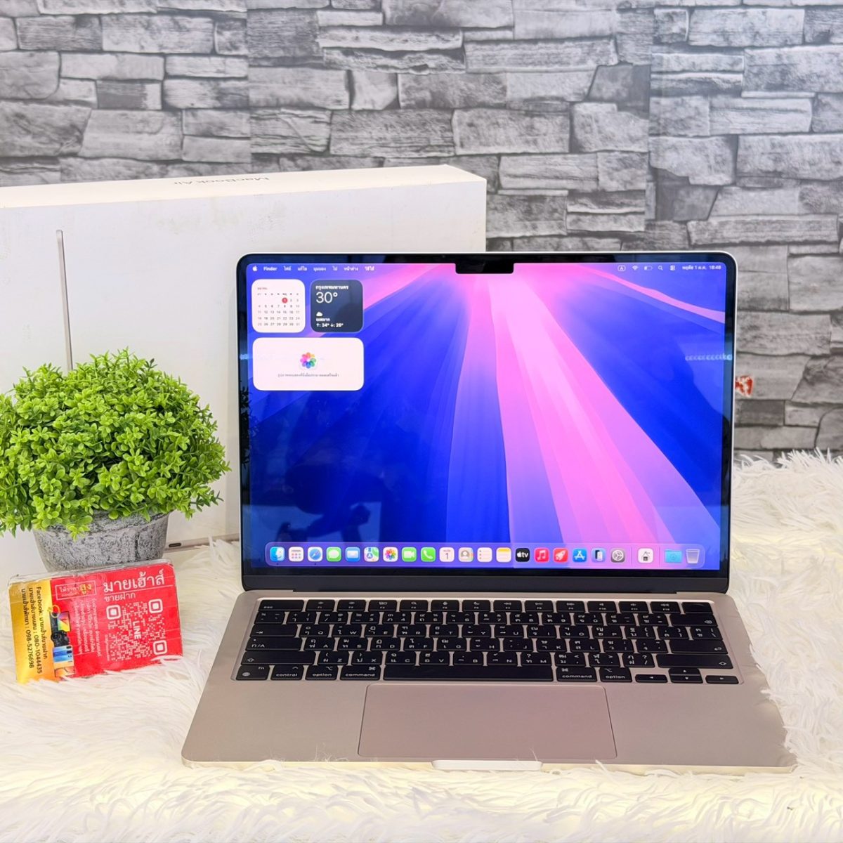 Macbook Air M2 (2022) 16/256GB/TH ชิป M2 รูปที่ 1