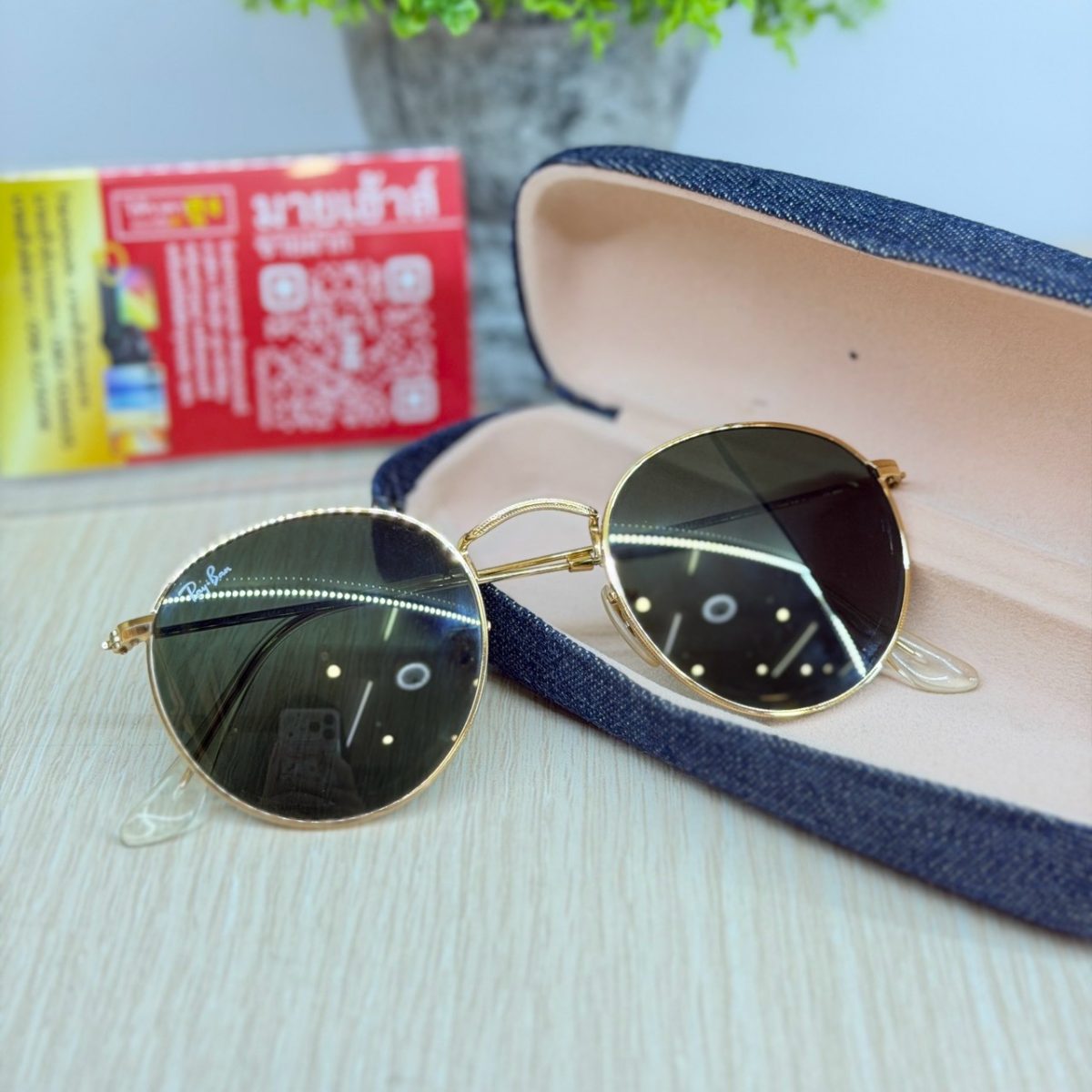 แว่นตา Rayban RB3447 Round Metal 001 ขนาด 50 mm. รูปที่ 1