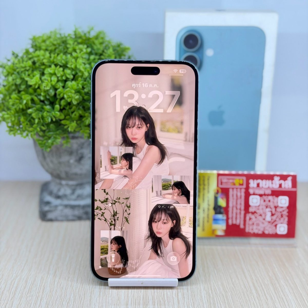 โทรศัพท์มือถือ iPhone 16 Plus 128GB/ZP สีทีล รูปที่ 1