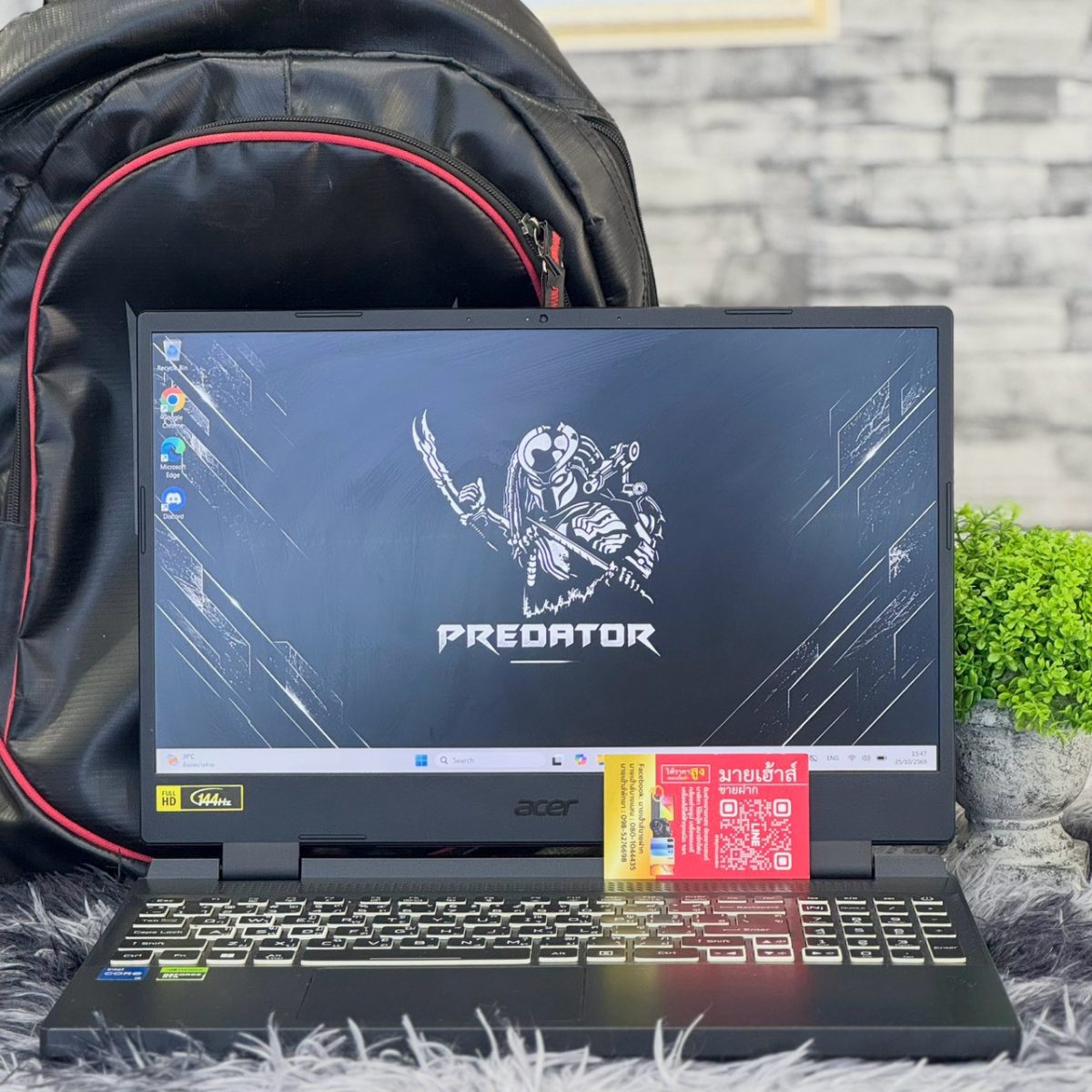 NOTEBOOK (โน้ตบุ๊ค) ACER NITRO 5 AN515-58-59GM (OBSIDIAN BLACK) รูปที่ 1